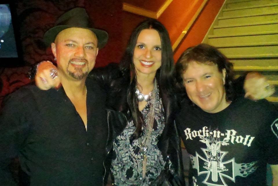 Me and the boys, Jeff Tate (Queensryche) and Simon Wright (AC/