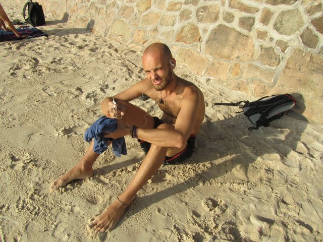Jordi on the beach