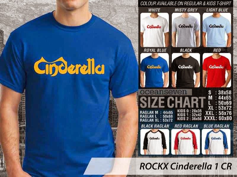 Kaos Musik Cinderella 1 Rock Band Legendaris