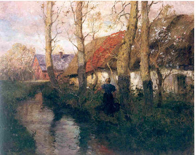 Frits Thaulow - Woman of Normandy