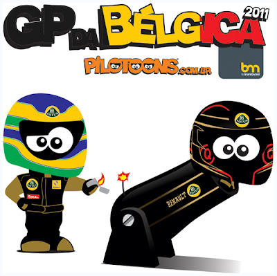 pilotoons Бруно Сенна заменяет Ника Хайдфельда в Lotus Renault на Гран-при Бельгии 2011