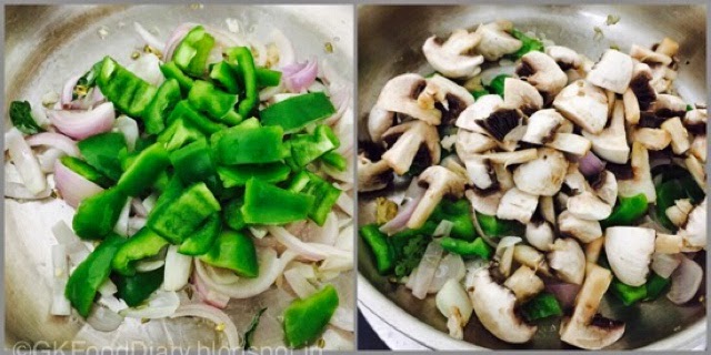 Mushroom Pepper Fry Recipe (Mushroom Recipes) - Kalan Milagu Varuval 5