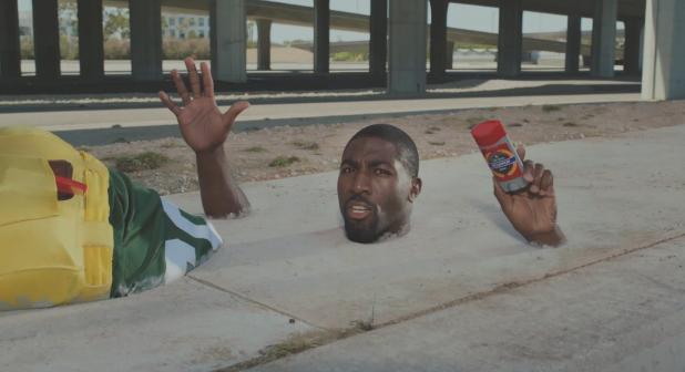 Greg Jennings Get Stuck In Cement For Old Spice Ad