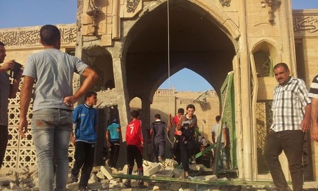 Isis militants blow up Jonah's tomb Isis militants blow up Jonah's tomb