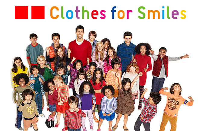 UNIQLO and Novak Djokovic join hands to set up 'Clothes for smiles' - U.S. $10 Million fund to give kids a brighter future