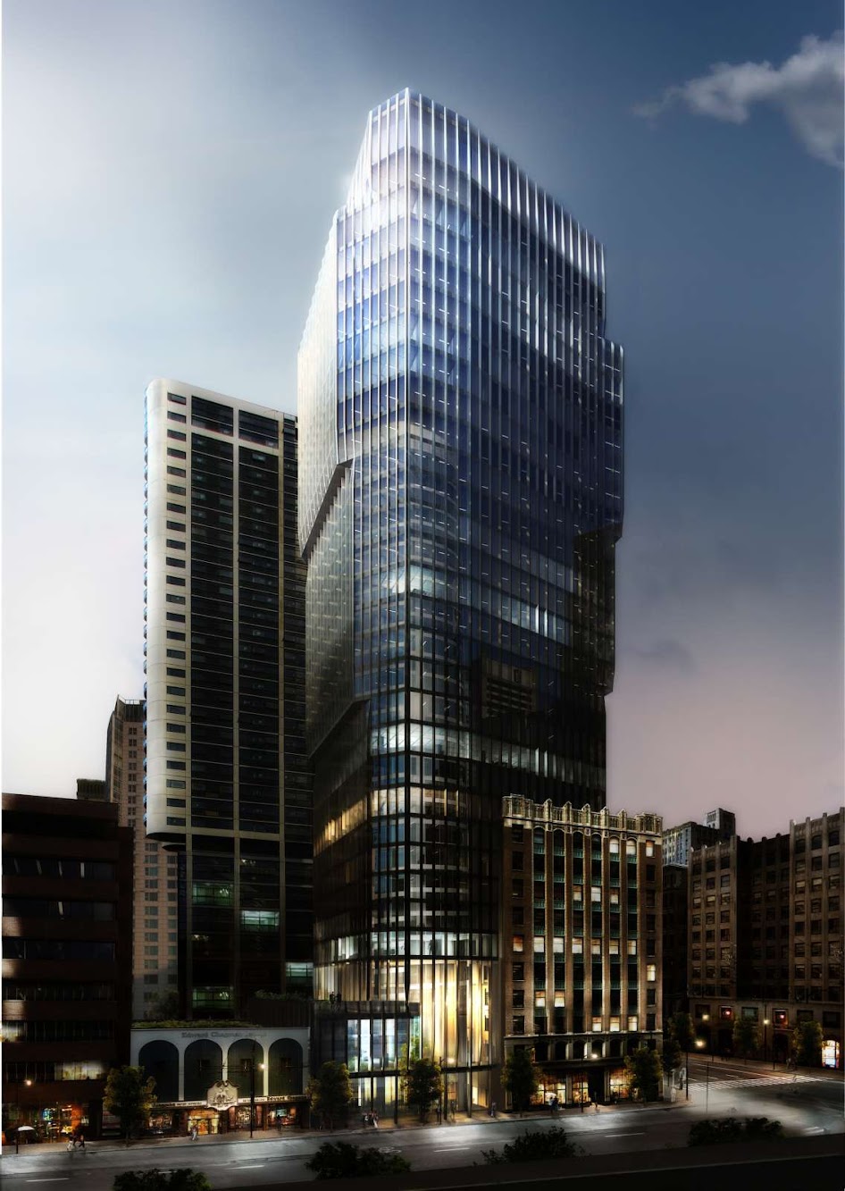 The Exchange tower by Harry Gugger Studio