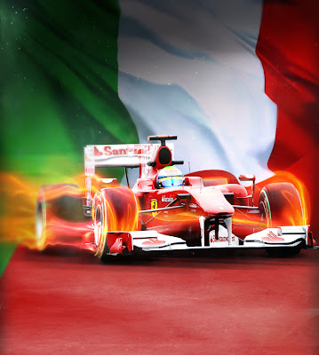 промо-иллюстрация Adolfo Correa Фелипе Масса на Ferrari в Монце 2011
