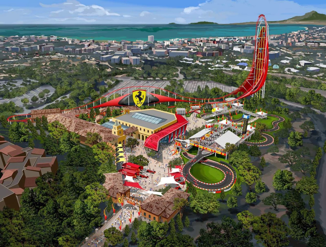 Ferrari Land the first theme park in Europe