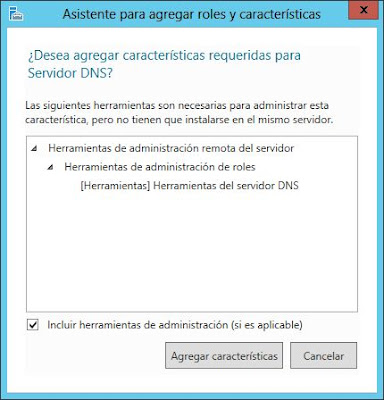 Instalar rol de Sevidor de DNS en Windows Server 2012