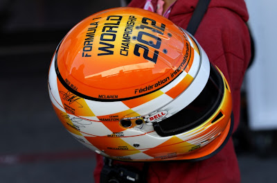 шлем для автографов на Гран-при США 2012