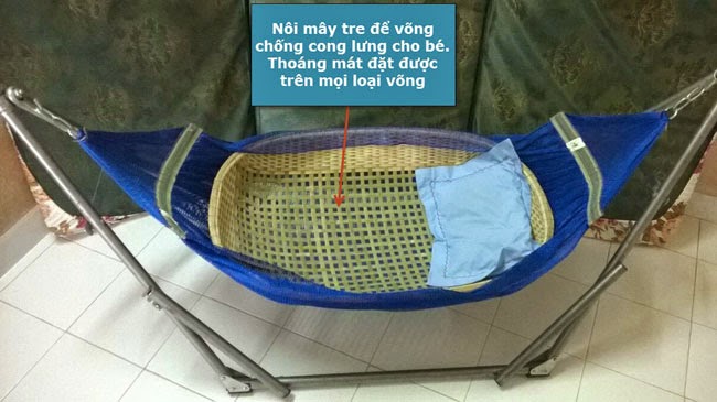 Nôi mây tre để võng Nôi mây tre để võng