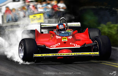 арт Жиль Вильнев в заносе на Ferrari от MaximPRO