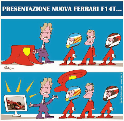 презентация Ferrari F14T - комикс Riko