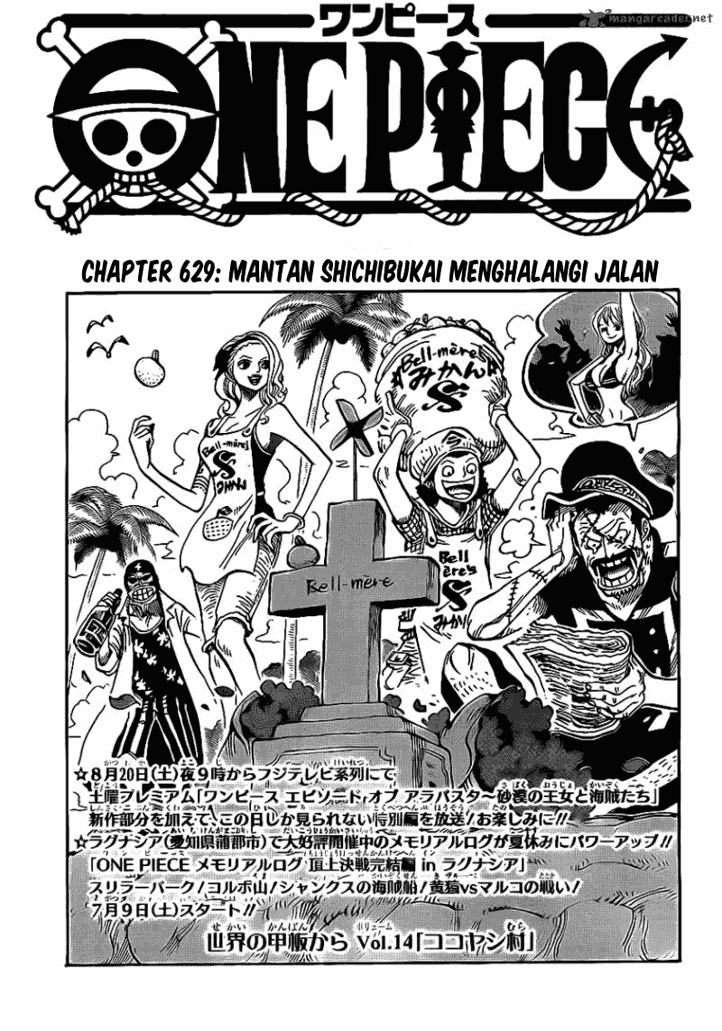 Baca Manga, Baca Komik, One Piece Chapter 629, One Piece 629 Bahasa Indonesia, One Piece 629 Online