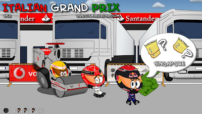 Льюис Хэмилтон на McLaren преследует Михаэля Шумахера, а Себастьян Феттель побеждает в Монце на Гран-при Италии 2011 Los MiniDrivers