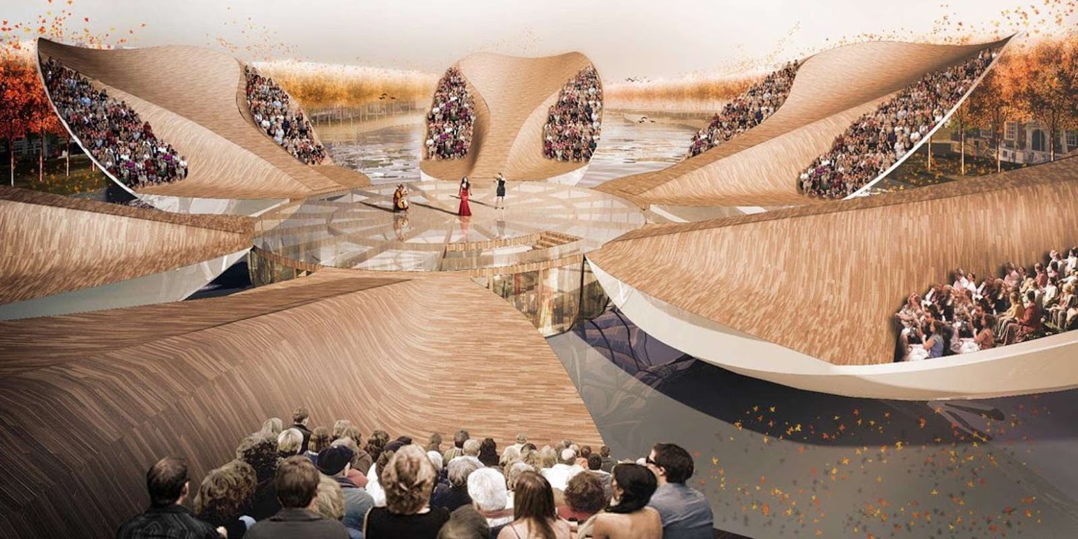 The Tulip Pedestrian Bridge by MLBS Architects