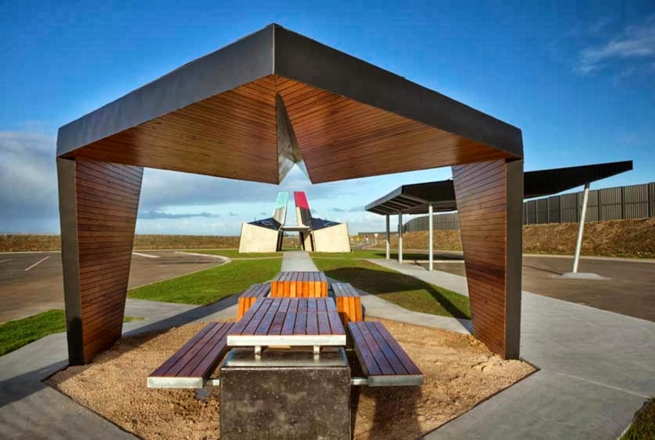 Princes Freeway, Geelong Victoria, Australia: Geelong Ring Road Truck Stop Rest Areas by Bkk Architects