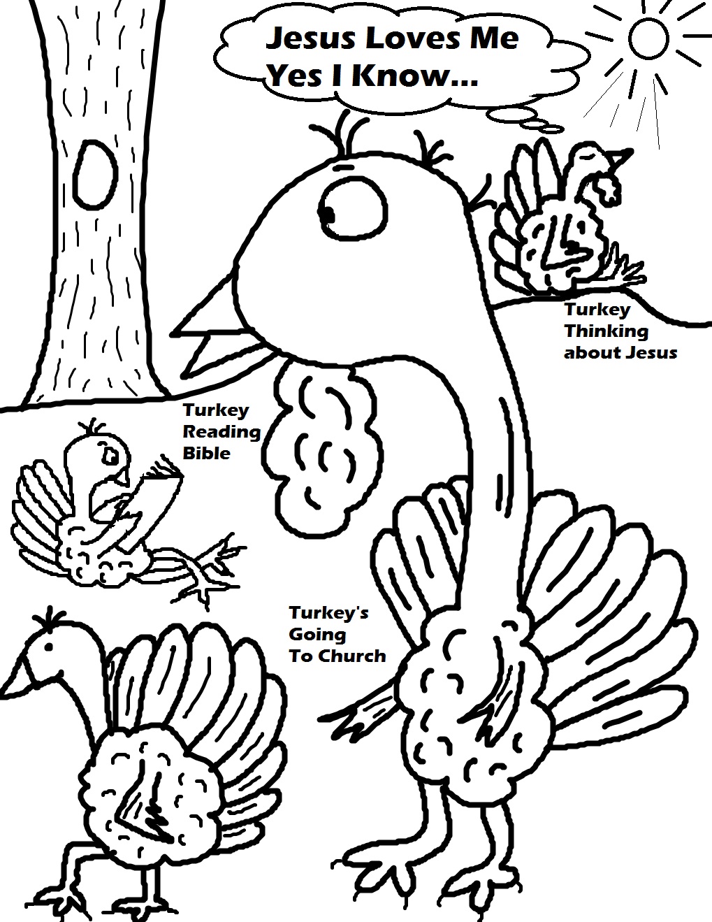 Thanksgiving Theme Unit Free Printable Worksheets, Games - turkey coloring pages free printable