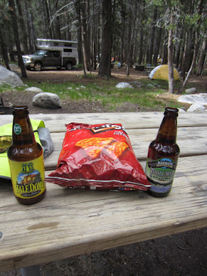 Well earned snacks back in camp