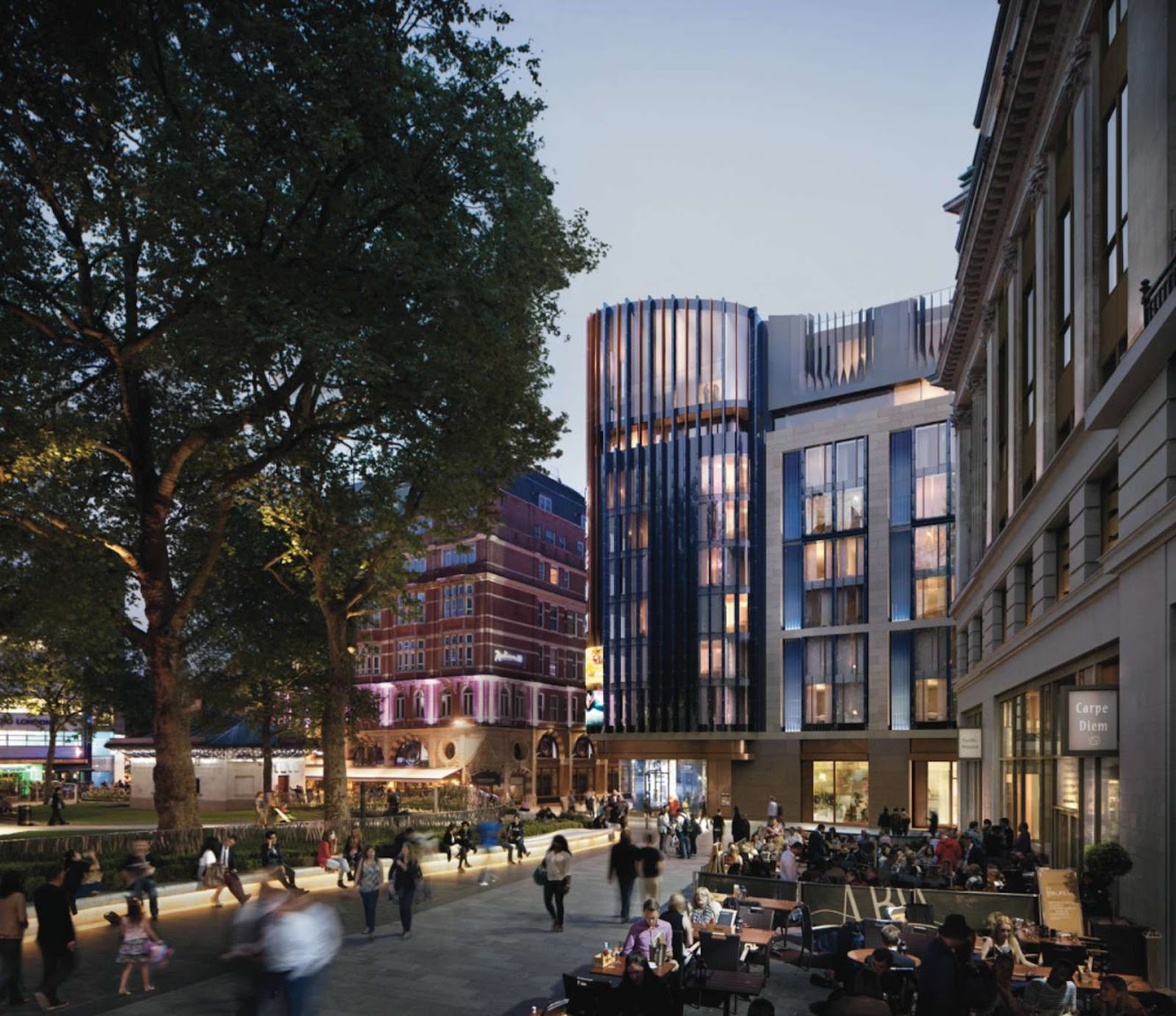 Londra, Regno Unito: Hotel Plans in London’S Leicester Square by Woods Bagot