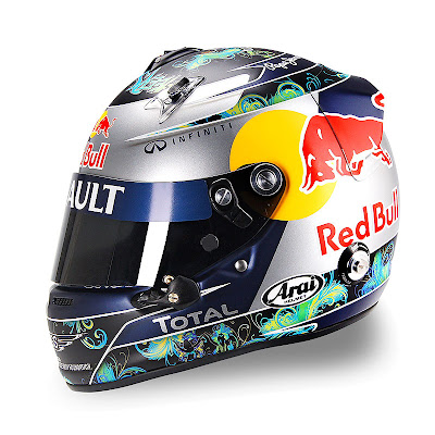 шлем Себастьяна Феттеля для Гран-при Бразилии 2011 - вид сбоку