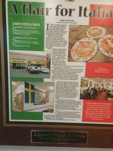 Italian Restaurant «Ligoris», reviews and photos, 4780 Old Post Rd, Ogden, UT 84403, USA