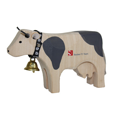 Sauber Swiss Wooden Cow - Швейцарская деревянная коровка из официального магазина Sauber