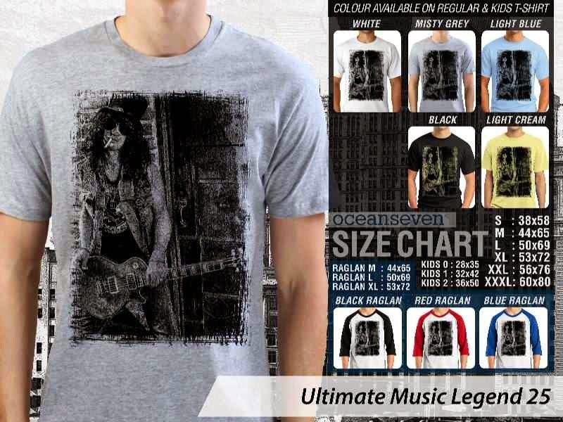 Kaos Slash Legenda Musik 25 distro ocean seven