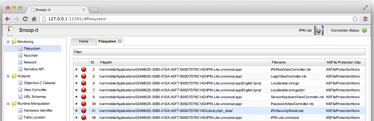 Figure 1: Files accessed by iPIN Lite at startup