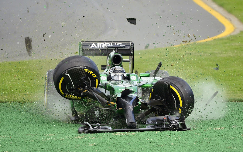авария Камуи Кобаяши на Гран-при Австралии 2014
