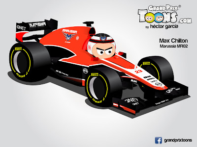 Макс Чилтон Marussia MR02 Grand Prix Toons 2013
