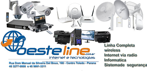 OesteLine Telecom Toledo, R. Dom Manoel da Silveira D Elboux, 160 - Centro, Toledo - PR, 85900-250, Brasil, Fornecedor_de_Internet, estado Parana