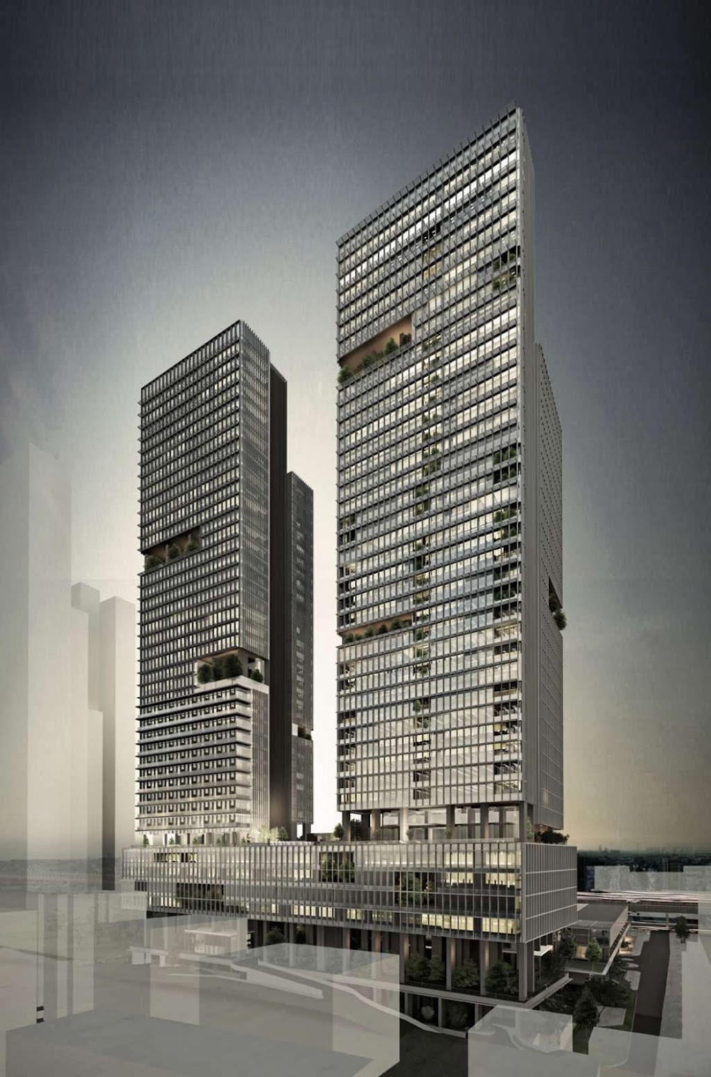 Mecidiyekoy Towers by Emre Arolat Architects