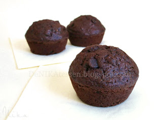 muffins de calabacin y chocolate
