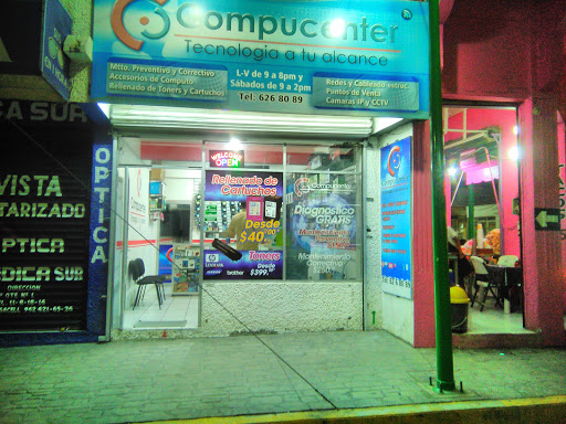 Compucenter, Calle Tercera Ote. 1, Centro, 30830 Tapachula de Córdova y Ordoñez, Chis., México, Soporte y servicios informáticos | CHIS