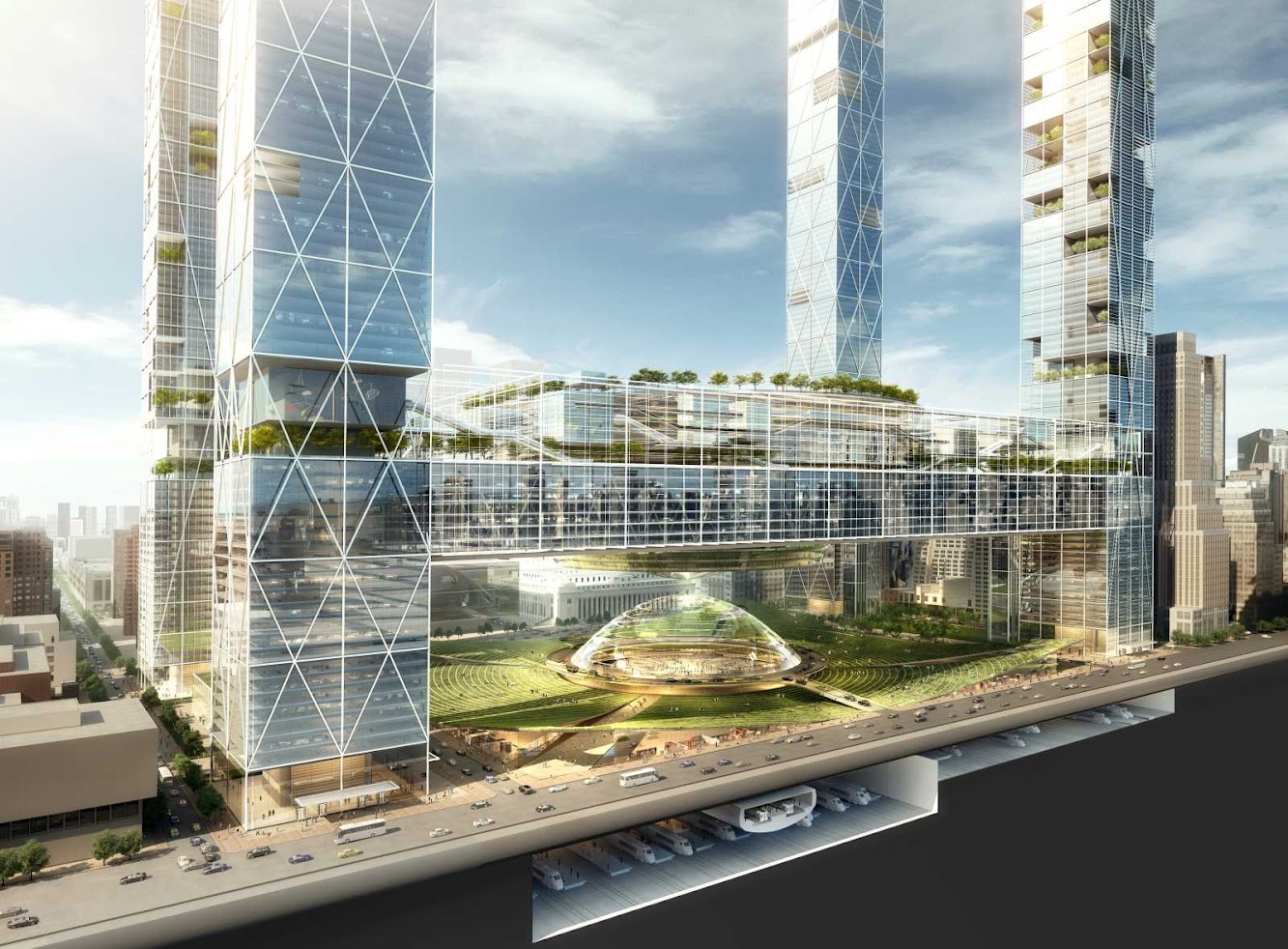 Plans for Penn Station by Som