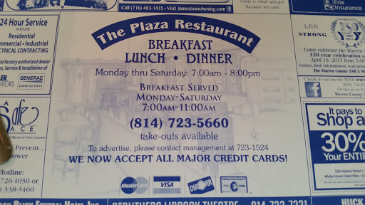 Restaurant «Plaza Restaurant», reviews and photos, 328 Pennsylvania Ave W, Warren, PA 16365, USA