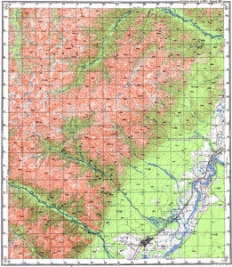 Уменьшенное изображение Карта 100k--n49-042