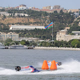 BAKU-AZERBAIJAN-July 6, 2013- Timed trials for the UIM F2 Grand Prix of Baku in front of the Baku Boulevard facing the Caspian Sea.Picture by Vittorio Ubertone