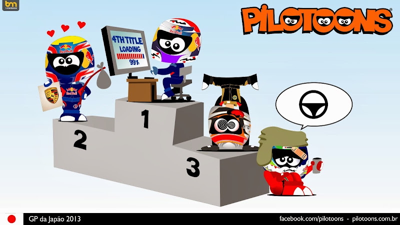 комикс pilotoons по Гран-при Японии 2013