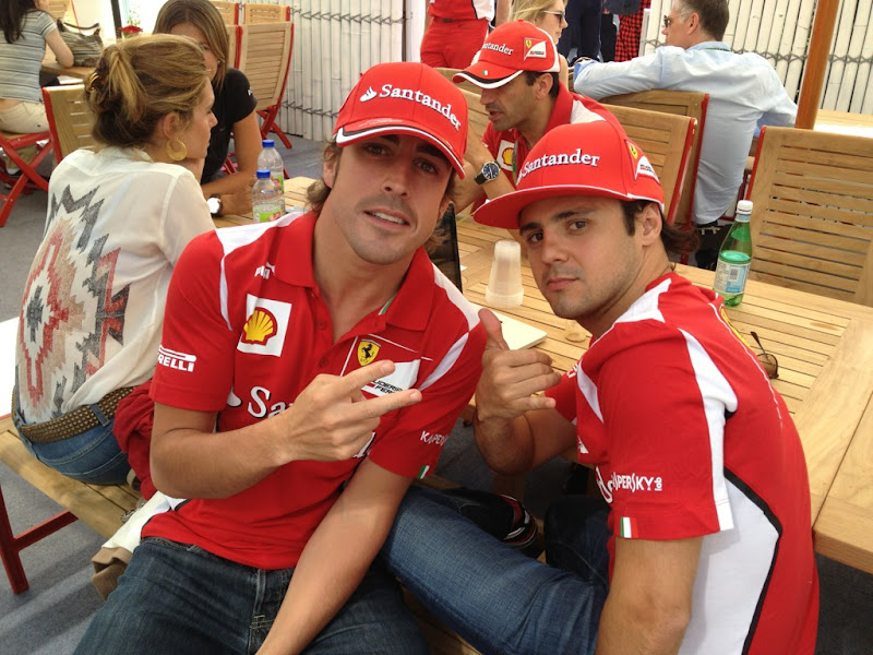 Фернандо Алонсо и Фелипе Масса на Гран-при Канады 2012