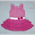 فستان كروشيه جميل جدا للأطفال crochet dress