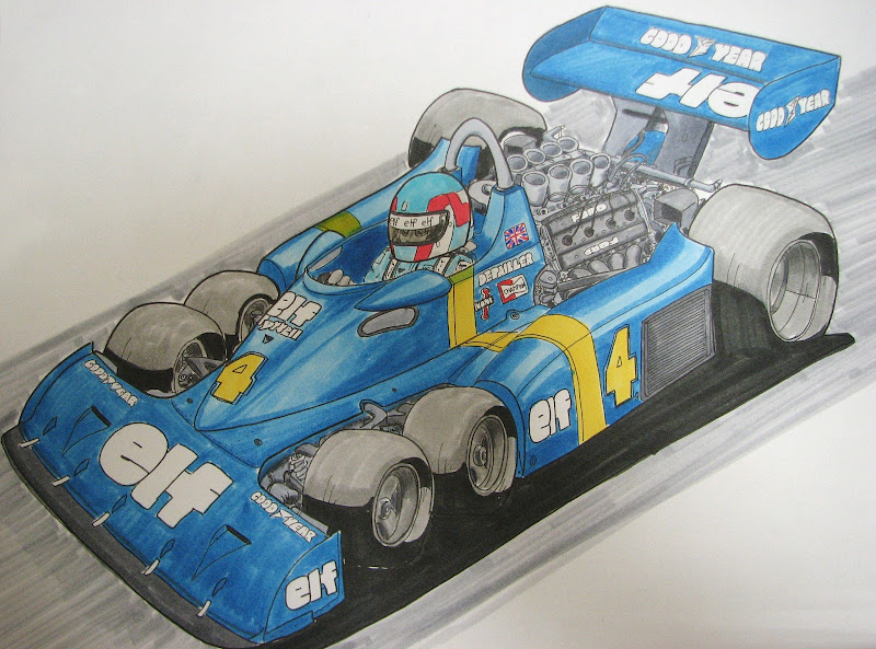 Патрик Депайе Tyrrell P34 - рисунок mamibou
