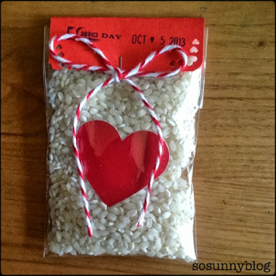 arroz para boda. Wedding rice packaging