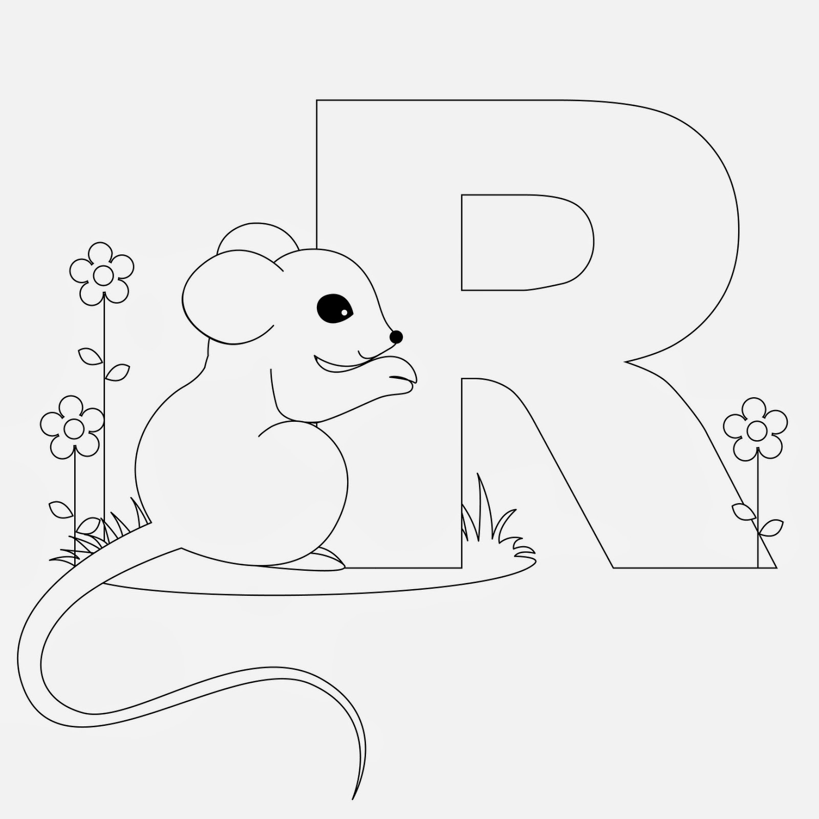 Color the Alphabet Alphabet Coloring Pages