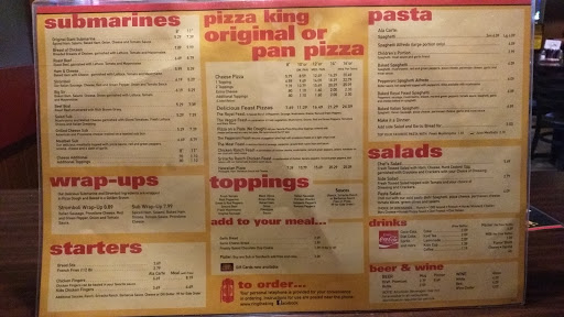 Restaurant «Pizza King», reviews and photos, 118 S Main St, Summitville, IN 46070, USA