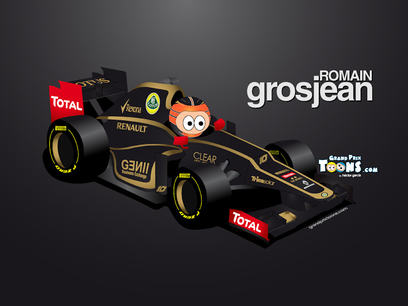 Ромэн Грожан Lotus E20 2012 Grand Prix Toons