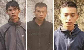Một số đối tượng trộm gương xe ô tô bị CATP Vinh bắt giữ