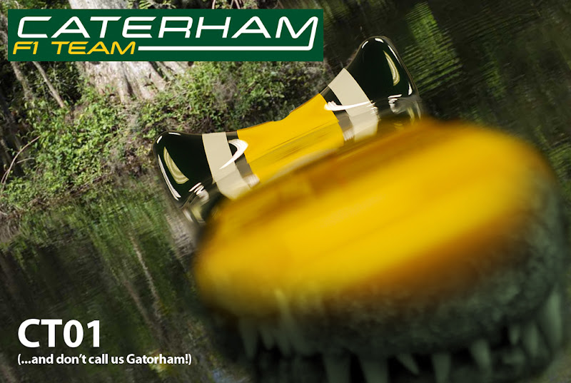 крокодил Caterham CT01 в водоеме by @johnneese