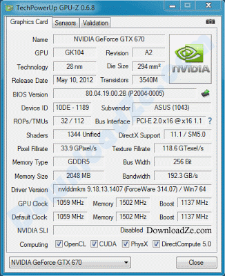 GPU-Z 1.14.0 GPU-Z 1.14.0
